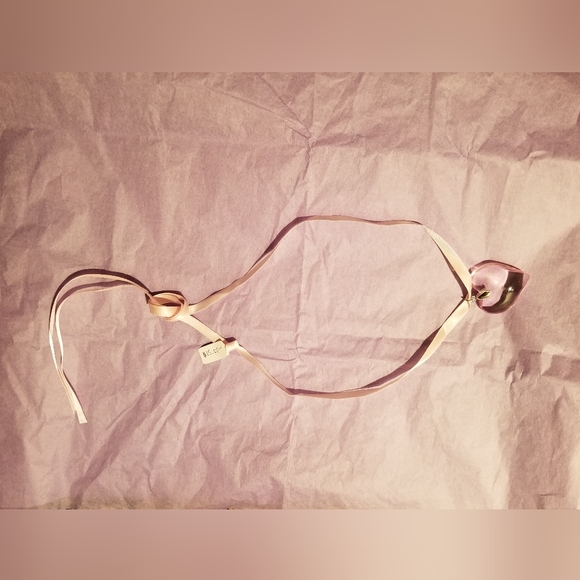 🏜☃️Jeweled heart ribbon necklace - Picture 4 of 8